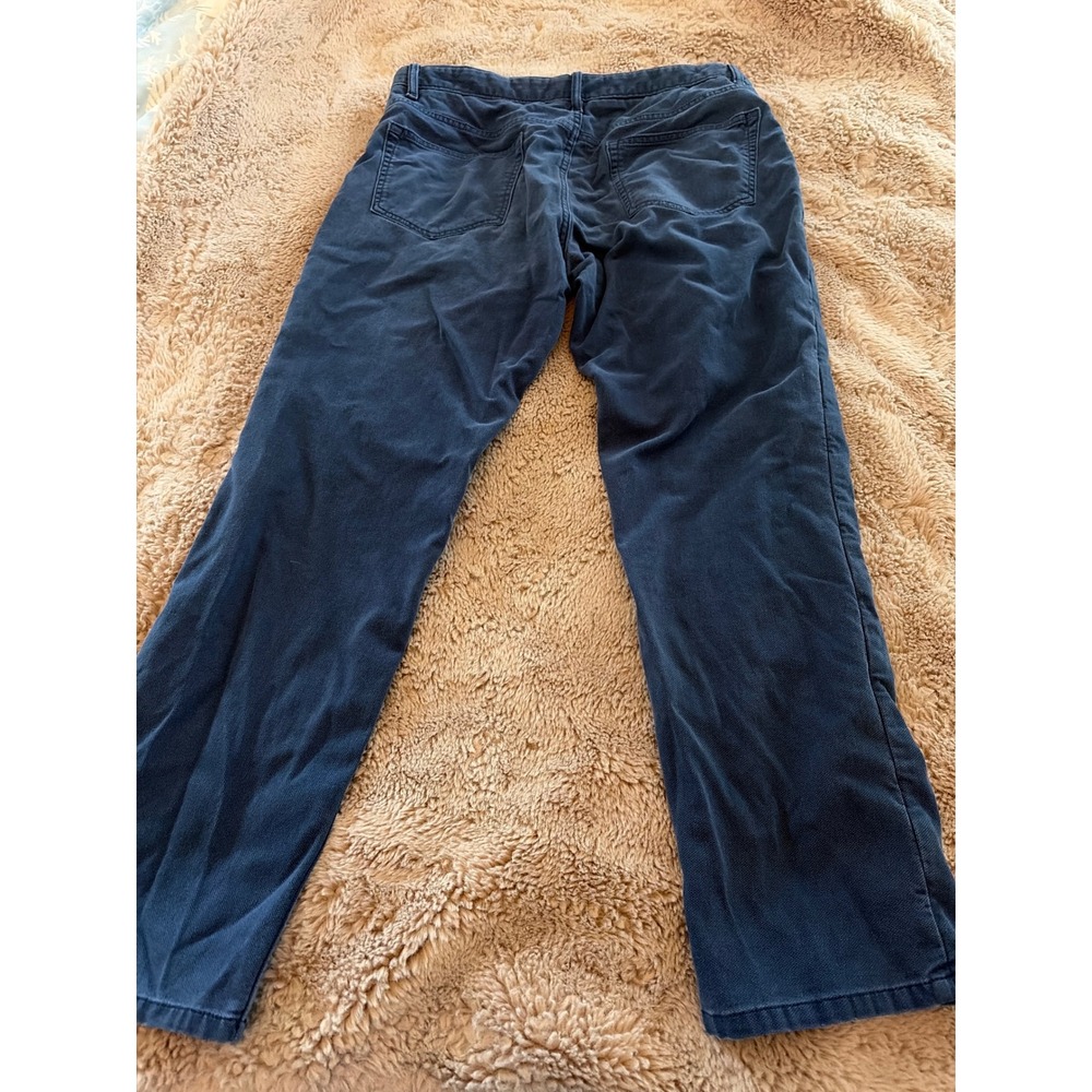 Banana Republic Aiden Slim Fit Chino Pants Mens 32x30 Navy Blue Cotton Stretch - Picture 6 of 7